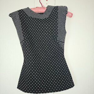 KAREN MILLEN Studded Ponte Jersey Top